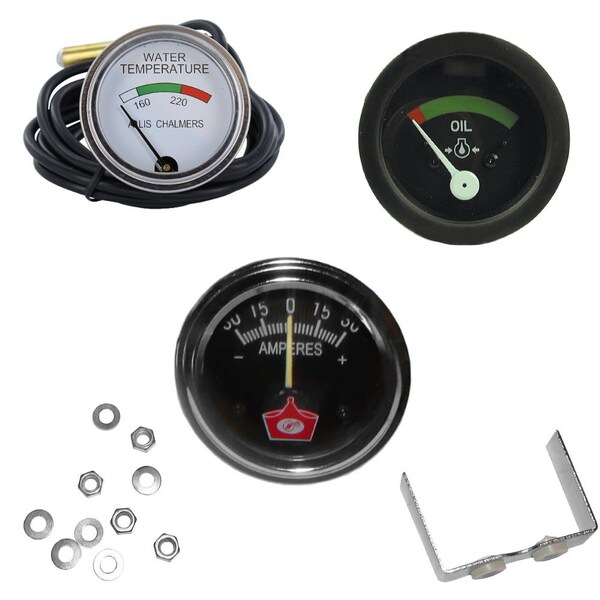 Aic Replacement Parts Oil Pressure Temp Amp Gauges Fits Allis Chalmers WD45 Dsl D15 Dsl D17 Gas Dsl 208302-GAUGES - main